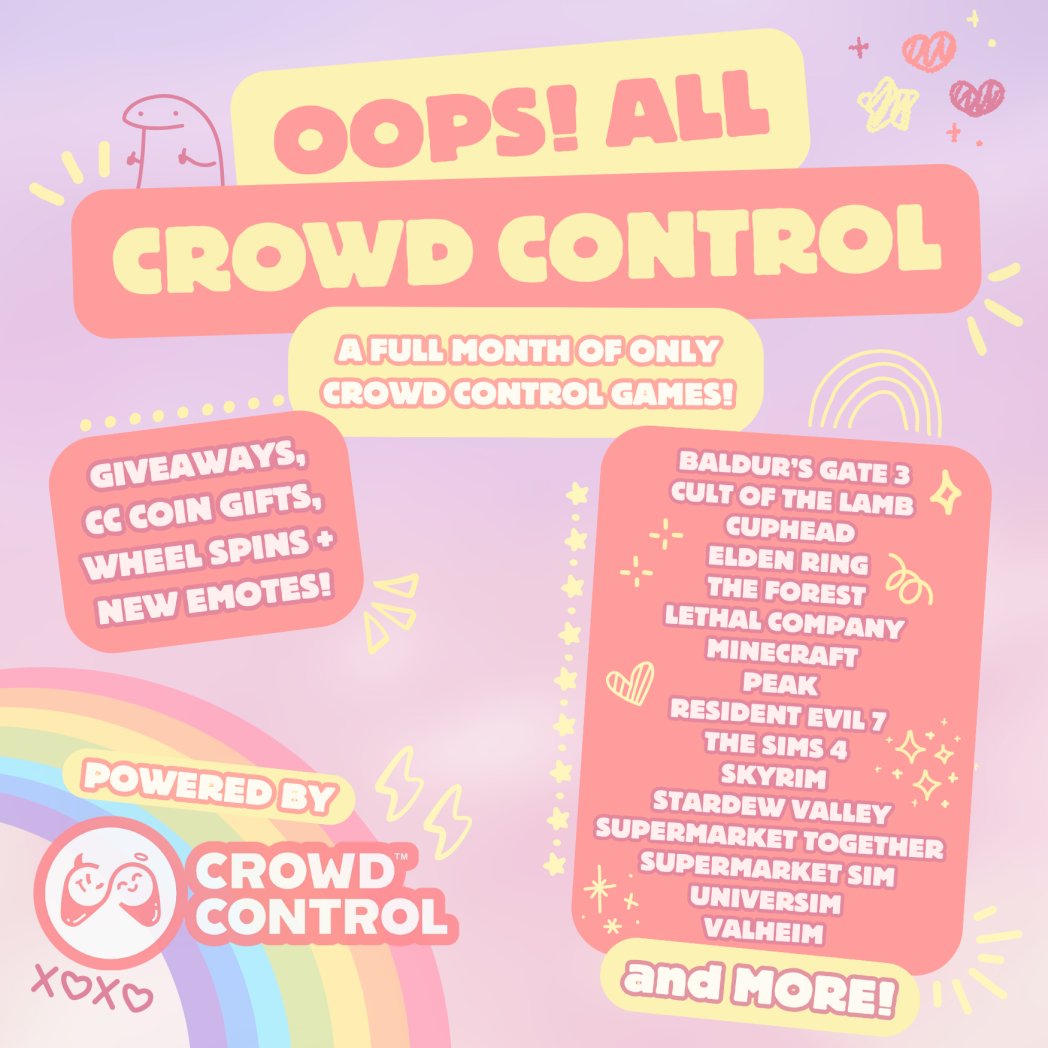 Want to grab some free coins and troll one of our Ambassadors? 😈

<a href="/PlayWithJambo/">Jambo 🐻</a> is streaming only Crowd Control games for a full month!

To celebrate, we'll be giving away CC Coins during her month-long event on Fridays in September! 💸

📺 twitch.tv/jambo