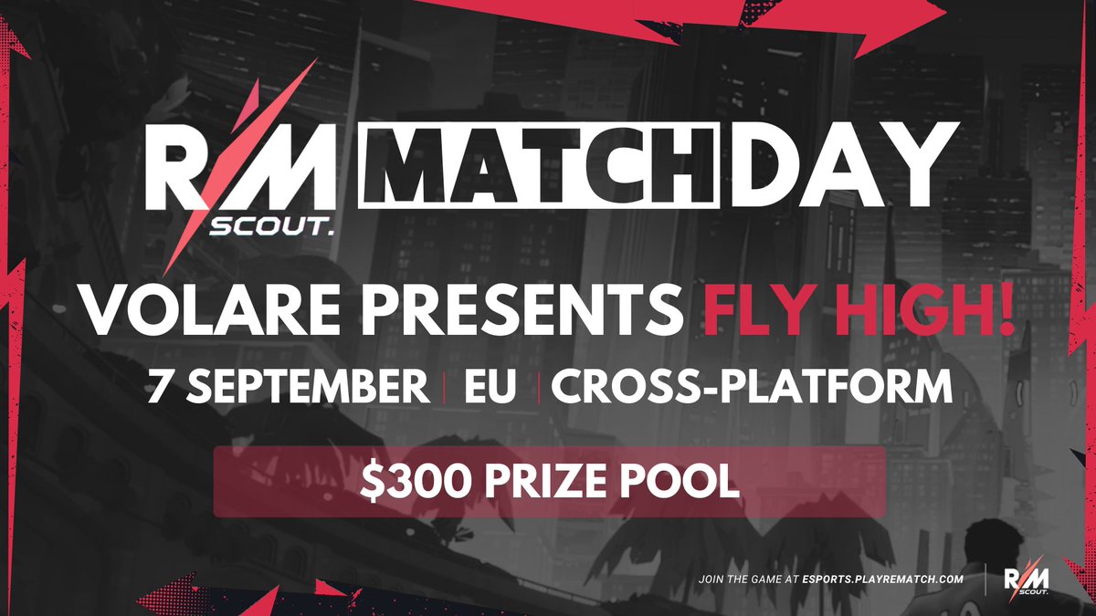 Rematch Scout (@rematchscout) on Twitter photo โ๏ธCompetition Announcement!
Volare has announced their Fly High! tournament - here's what you need to know ๐ฝ
๐
 7th September
๐ NA Tournament + EU Tournament
๐ฎ Cross-Platform (!) 
๐ start.gg/tournament/flyโฆ
๐ฐ $300 Prize Pool
#Rematch #RematchEsports #PlayRematch โ๏ธCompetition Announcement!
Volare has announced their Fly High! tournament - here's what you need to know ๐ฝ
๐
 7th September
๐ NA Tournament + EU Tournament
๐ฎ Cross-Platform (!) 
๐ start.gg/tournament/flyโฆ
๐ฐ $300 Prize Pool
#Rematch #RematchEsports #PlayRematch
