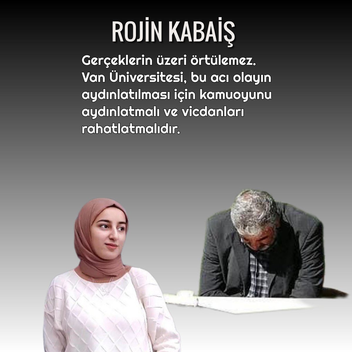 Rojin kabaiş kadınların sesidir #RojinKabaişİçinAdalet