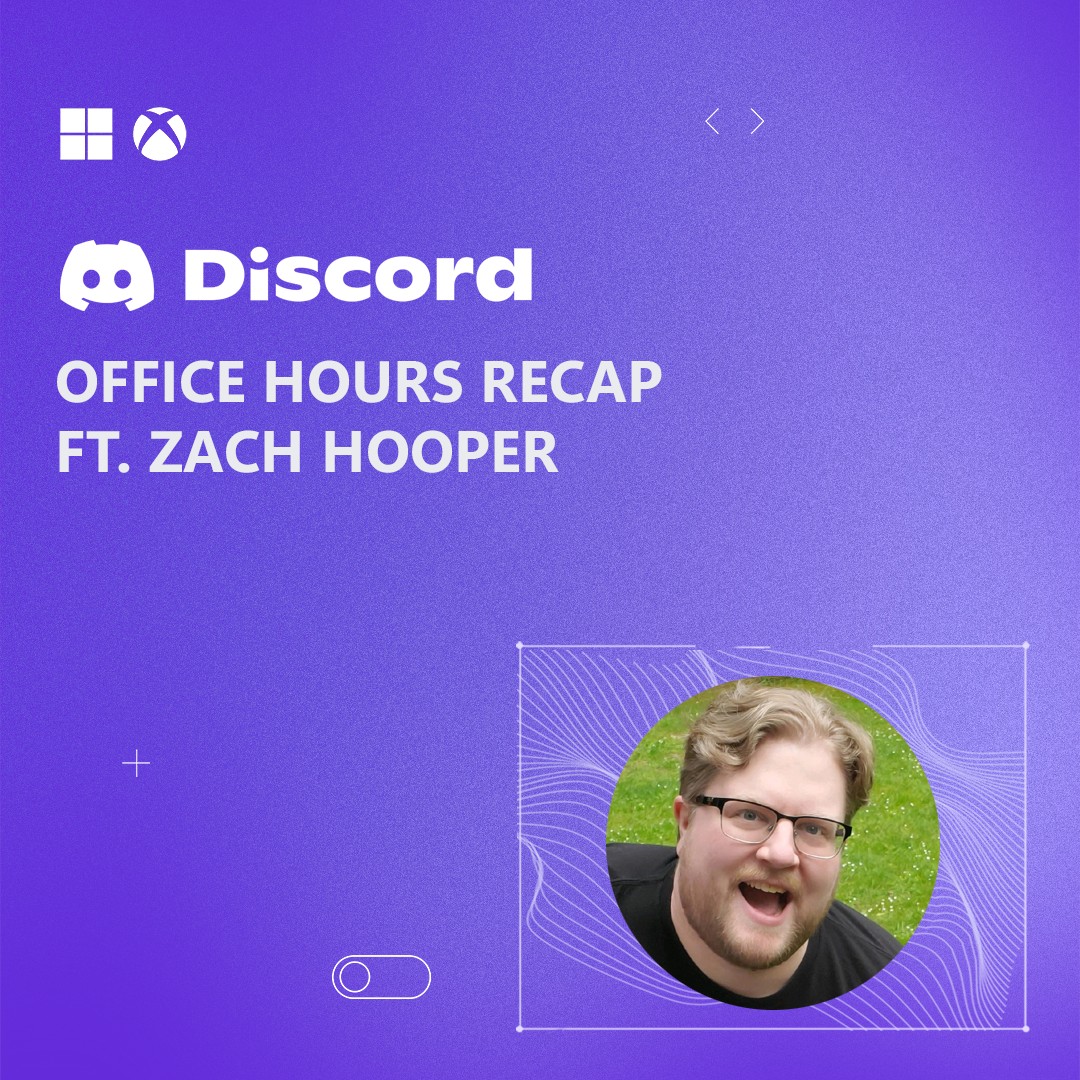 MSFTGameDev's tweet image. Every week, we invite a game dev to join us on Discord to chat about their area of expertise. 

Missed it? Don&apos;t fret—we&apos;ve started recapping those stories! Let&apos;s start with Zach Hooper, a Principal Product Manager at Xbox: msft.it/6017s54fJ