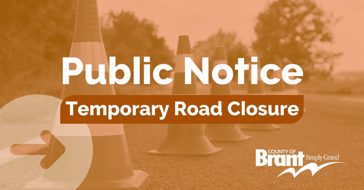 Temporary Road Closure – Middle Townline Road between Fairfield Road and the Tenth Concession Road, Harley
Date: Fri, Sept 5, until further notice
Note: No through traffic, emergency vehicles only
Please refer to Municipal511 municipal511.ca for updates.