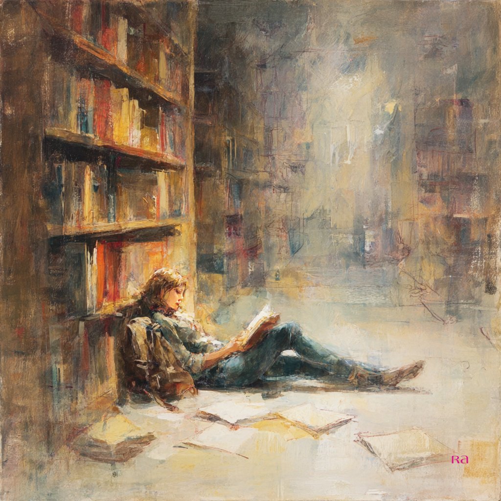 Runtelart's tweet image. -- As the years passed, I remembered that my favorite moments were falling asleep in the library corner.😊
-- Good night lovely people thanks your supports.
#AIarts #AIartworks #libraryvibes #AIartists #impastolovers