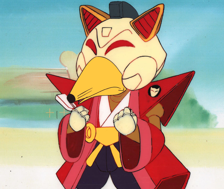 Original 1990 Samurai Pizza Cats production cel 🎨
Rare close-up of Big Cheese (Kitsunezuka Ko’on-no-Kami), used in the making of Tatsunoko’s classic anime!

✨ CUT 117. B1/C1 cel
✨ Non-matching color copy background
✨ One-of-a-kind piece of anime history

Bid now: