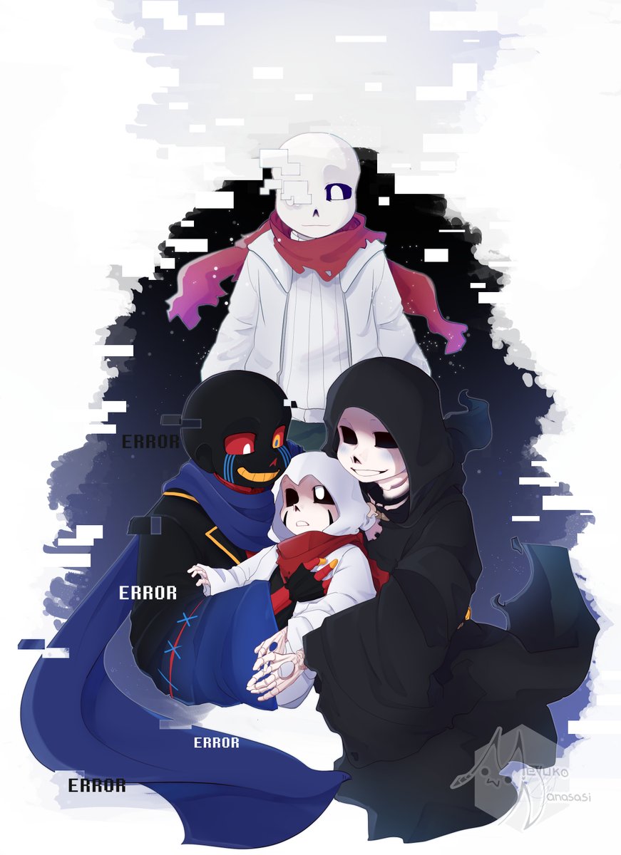 Commission by <a href="/gay_apricot/">neziika</a> ⭐️💓

#UndertaleAU #errorsans #reapersans #genosans #gothsans