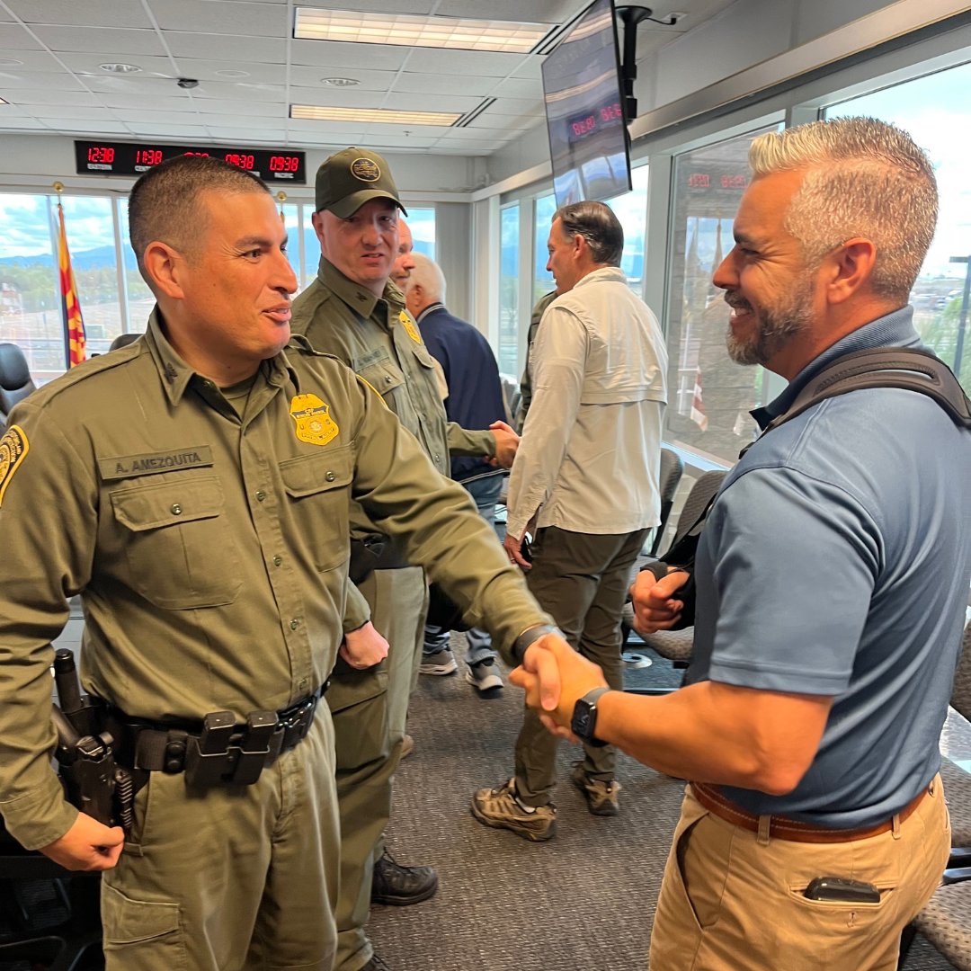 RepCiscomani's tweet photo. Today with @ProbSolveCaucus, we’re hearing from Border Patrol leadership in Tucson Sector about the vast progress that has been made this year. While fentanyl and migrant seizures are down, cartel narcotic operations continue. Thank you for your work securing our border! 🇺🇸 https://t.co/2ibL9S03ZN