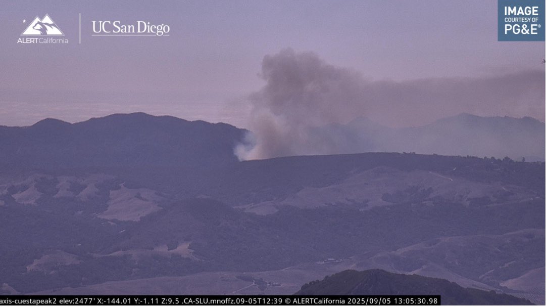 CalDisasters's tweet image. #WalnutFire ripping through Irish Hills in upper See Canyon area with potential to go to extended attack and 200 acres.
#SanLuisObispoCounty