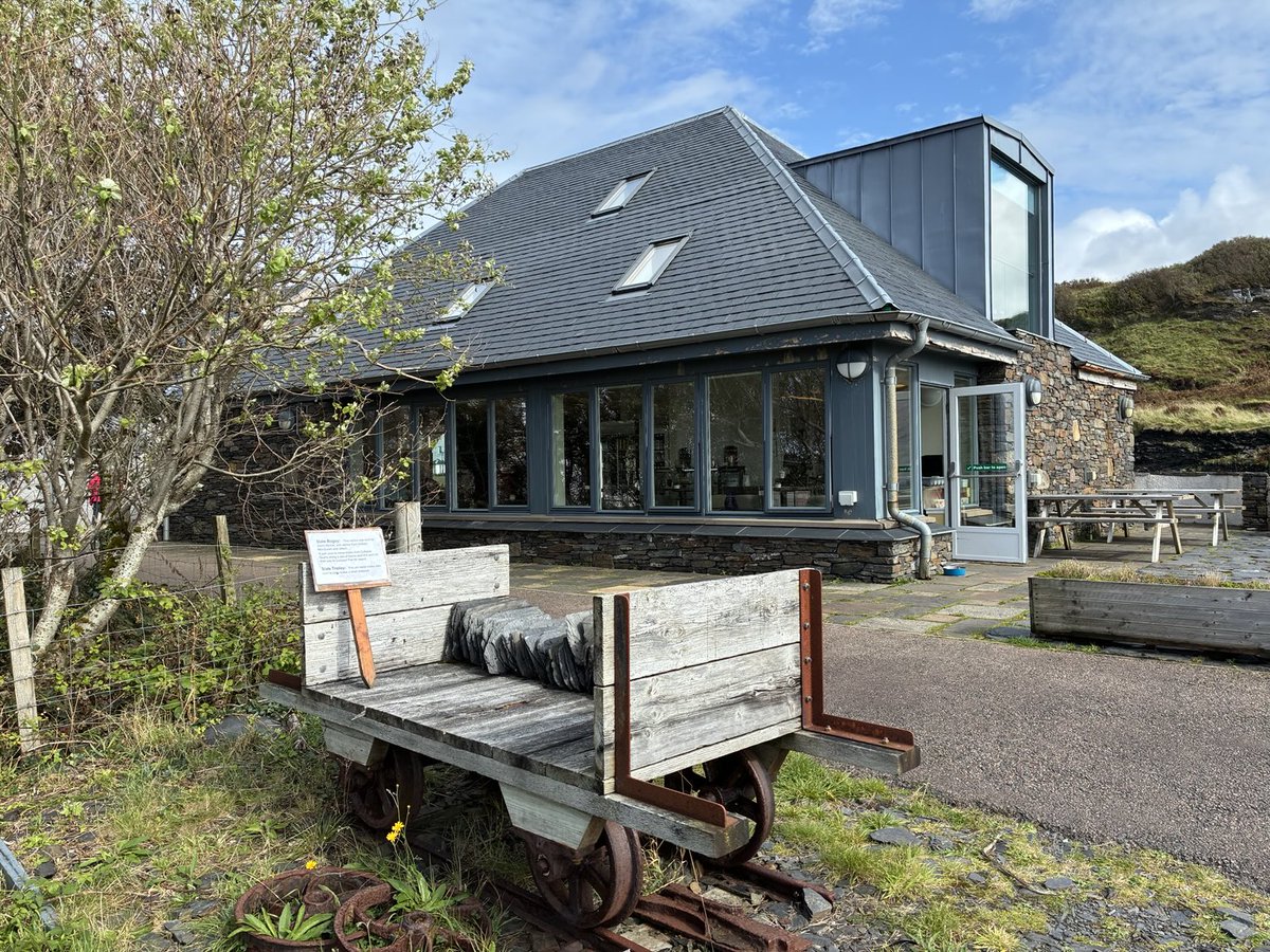 Took six copies of No Boat Required to the Atlantic Islands Centre on the island of Luing today. Maybe the most remote place I’ve ever delivered books to?