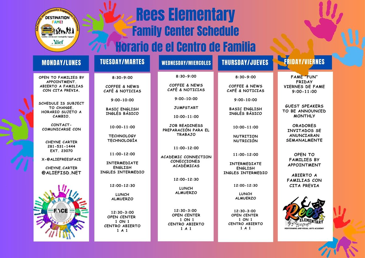 OUR FAMILY CENTER IS OPEN AND CLASSES HAVE BEGUN