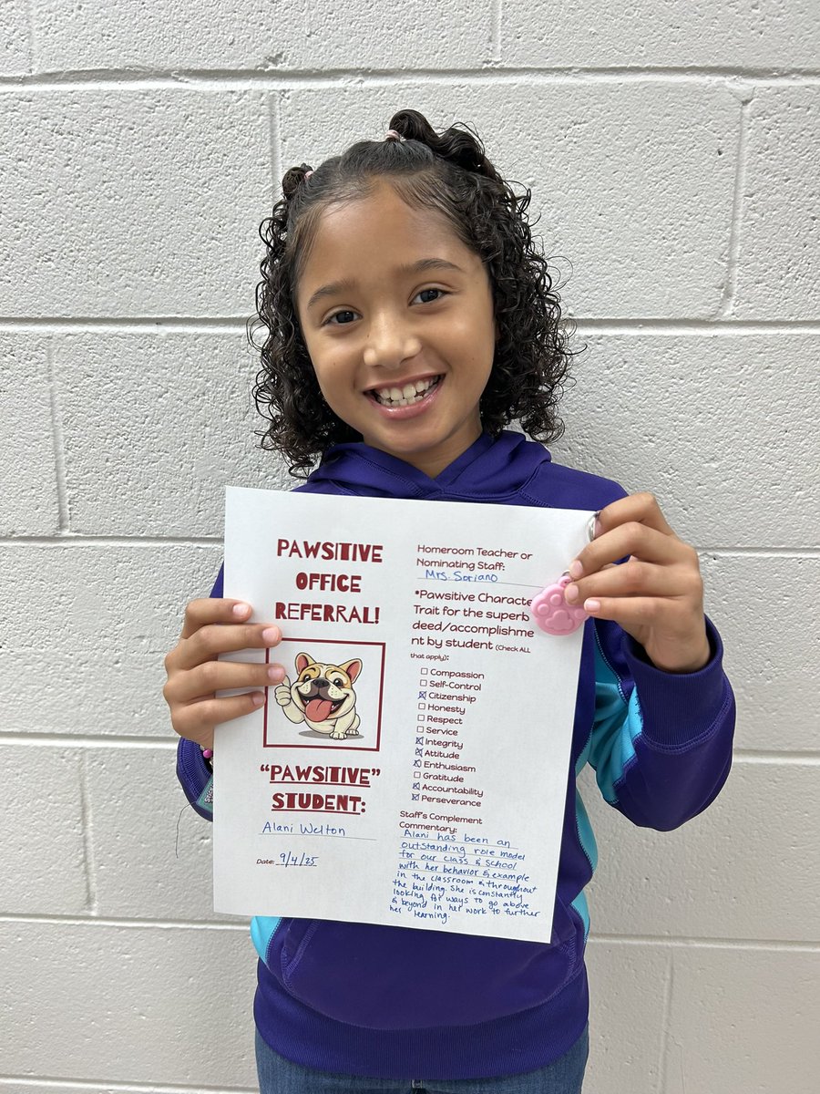 D61Lace's tweet photo. Lace students are having an AMAZING week! We have 4 more students who received a Pawsitive Office Referral! Way to go, Bulldogs! #d61learns https://t.co/aAL7Hg2bxy