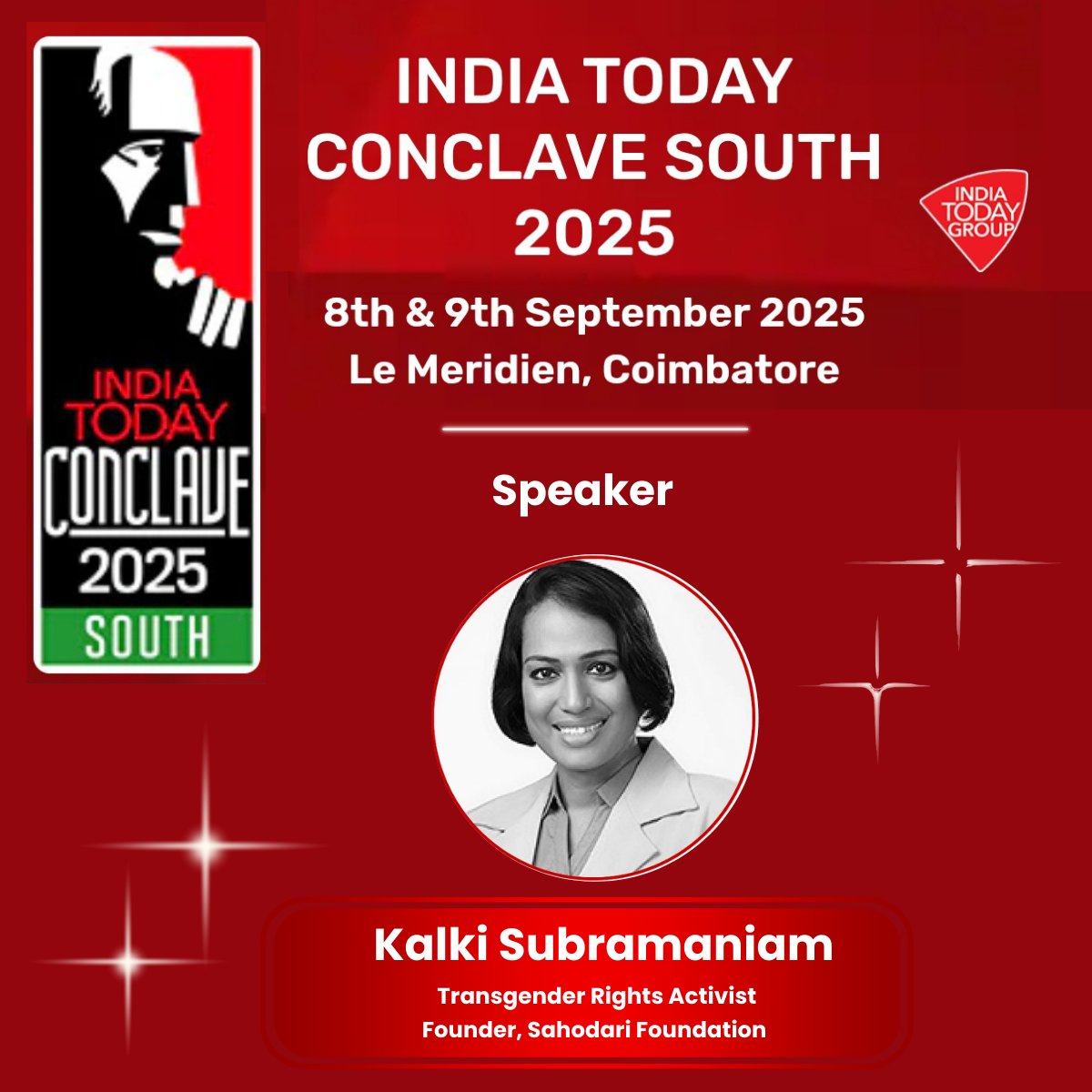 Join me in celebrating South India’s vibrant diversity and the proud voices of Coimbatore that need to be heard.

Register Now for India Today Conclave South 2025 | Le' Meridien, Coimbatore | 8th and 9th September bit.ly/4p3C2DY

#IndiaTodayConclaveSouth