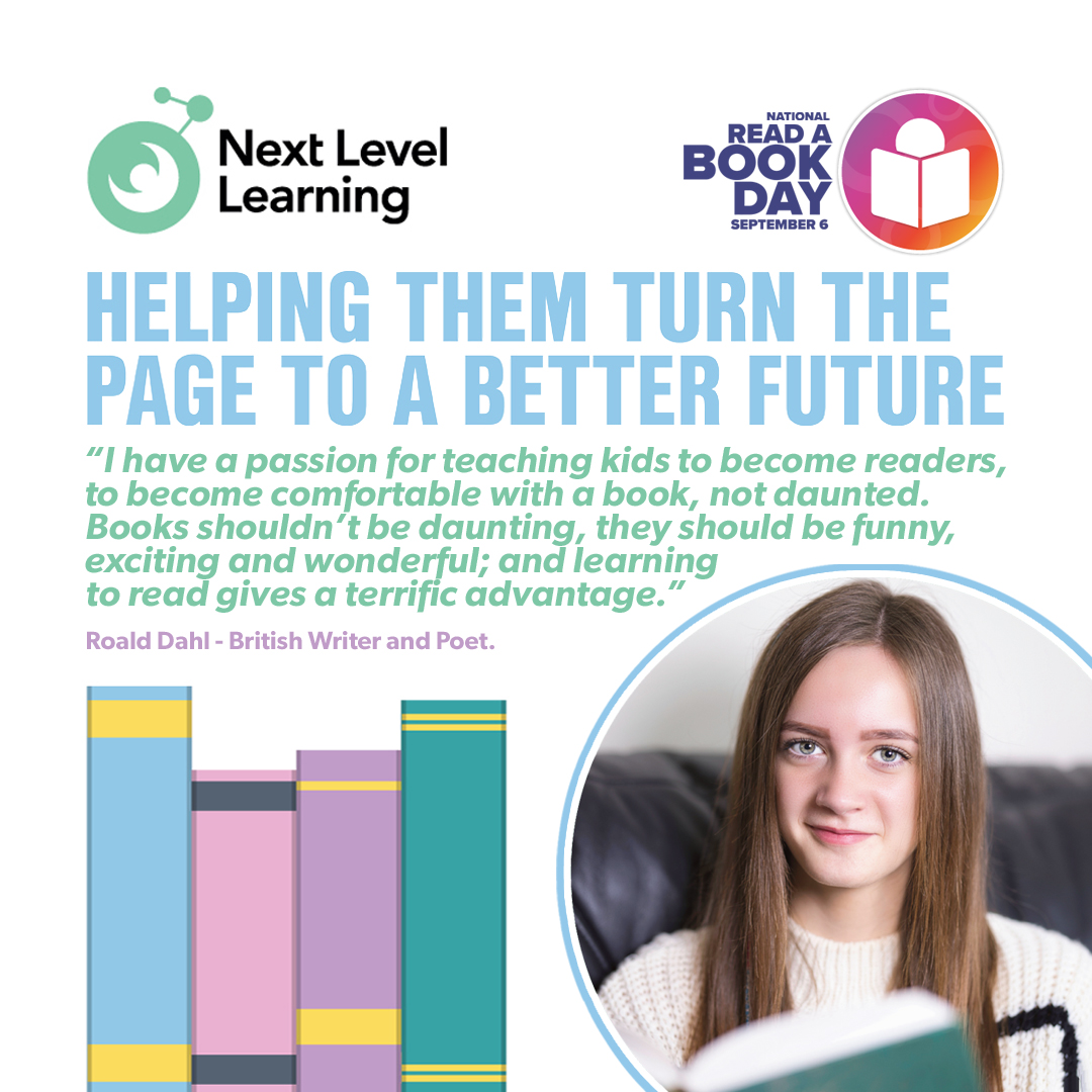 Tomorrow is National #readabookday. Our #team of #tutors are committed to helping our #Students achieve their highest standards of #literacy &amp; encourage #readingforpleasure as well as #education.  nextlevellearning.co.uk #KnowledgeIsPower #readingworld #Reading #EducationFreedom