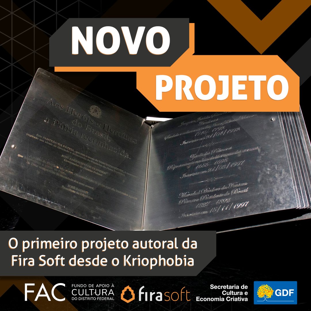 🔥 O próximo projeto da Fira Soft já está no forno! 

Nosso primeiro trabalho autoral desde o Kriophobia. Ainda é segredo, mas a imagem já esconde algumas pistas👀.

Sigam e fiquem de olho nas novidades!
#FiraSoft  #sececdf #facdf