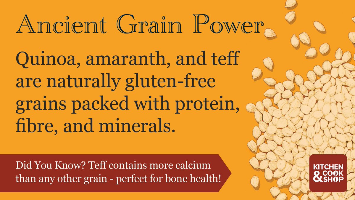 These grains are as old as civilization itself 🌾 but their nutritional profile is thoroughly modern. Which ancient grains will you use this week? Why not try Teff: amzn.to/4lZJPQh or perhaps Quinoa: amzn.to/46hxBhe 

#ancientgrains #nutrition #glutenfree