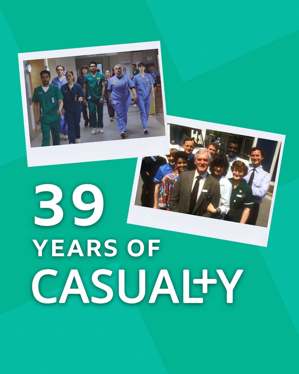 Happy 39 years of #Casualty 💚
From the very first episode to today, #Casualty celebrates 39 years of unforgettable moments 🚑 What are your favourite #Casualty memories?
