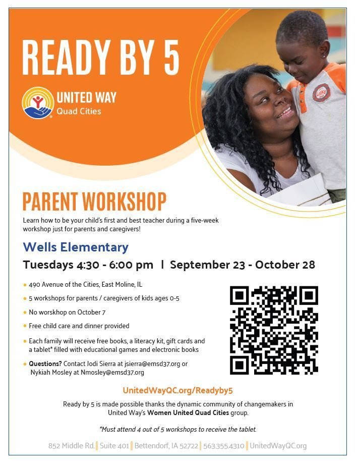 Learn how to be your child’s first and best teacher during a five-week workshop just for parents and caregivers!
There are limited spots for the workshops. You must be registered to attend. Register here → epledgeuwqc.org/comm/SinglePag…