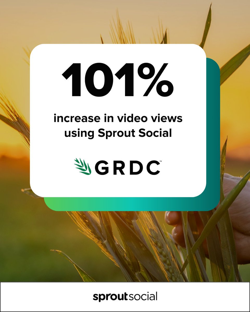 SproutSocial's tweet image. How can a social team of three reach thousands of Australian grain farmers? 🌾

For @thegrdc, the answer was Sprout Social. With Sprout, they:

✅ Identified top-performing content with Tagging &amp;amp; Reporting
✅ Optimized posts for multiple generations of growers
✅ Simplified…