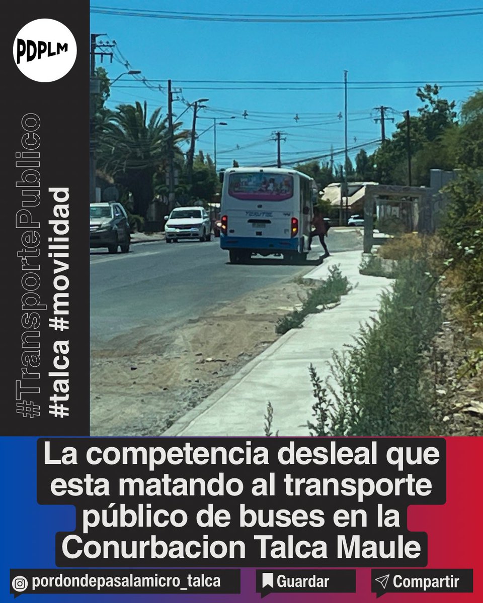 DondePasaMicro's tweet photo. Micros de Talca en crisis 🚌💔
👉 Subsidios millonarios para colectivos 🚖
👉 Casi nada para las micros 🚍

Resultado: competencia desleal e insostenible.

Así, no habrán más micros.

📢 ¡Basta de políticos que nunca se han subido a una micro!

#RedParaTalca #TransporteDigno https://t.co/nBfGD09FIg
