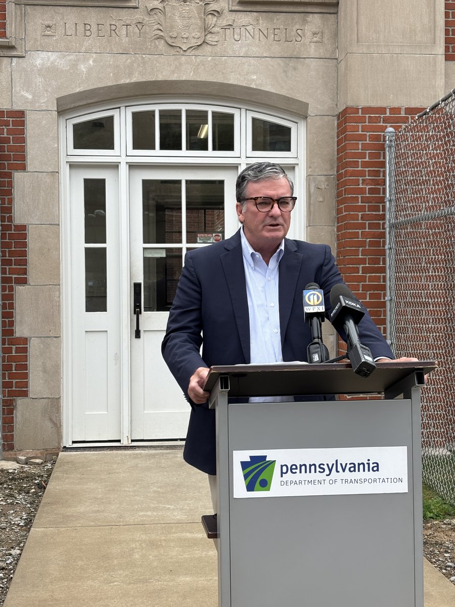 PennDOTNews's tweet photo. It was a historic day in Pittsburgh as @PennDOTSec joined regional &amp; industry leaders to dedicate the Liberty Tunnels Ventilation System as an @ASCETweets National Historic Civil Engineering Landmark.

Learn more about this historic engineering feat: https://t.co/1BrEAxt3uZ. https://t.co/7LVdEpVqek