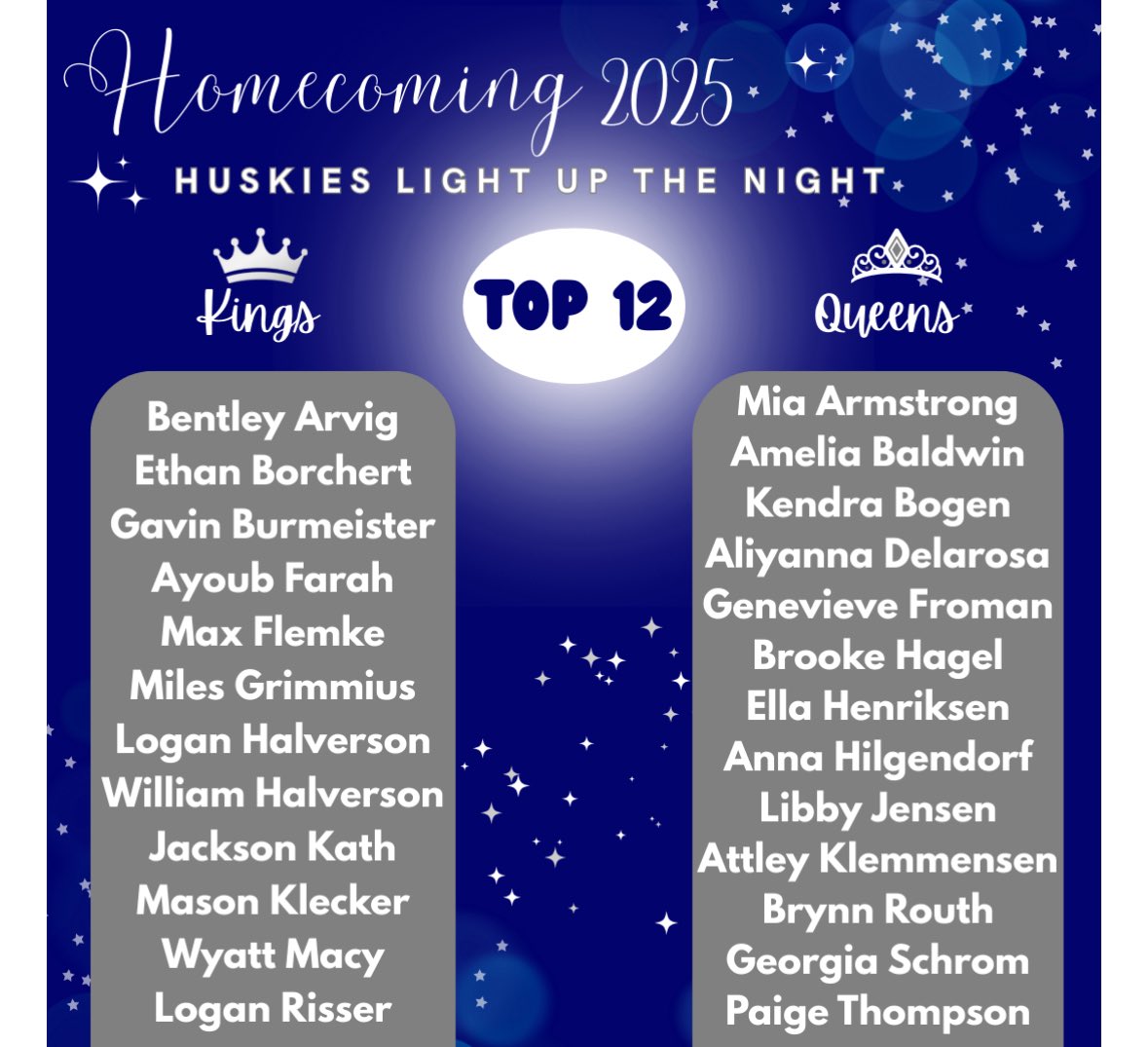 ohsoffice's tweet photo. Congratulations to our Royalty! Homecoming week is September 15-20, 2025. https://t.co/RdYsWutp9y