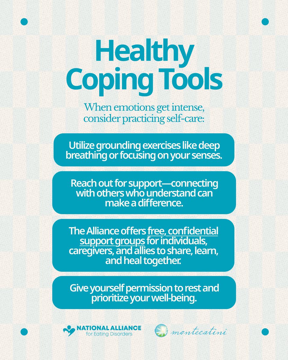 AllianceforED_'s tweet image. Together with @montecatinitreatmentcenter, we are exploring how many feelings, including guilt, shame, and exhaustion, can show up in recovery. 💙
#RecoveryIsPossible #EatingDisorderRecovery #MentalHealthAwareness