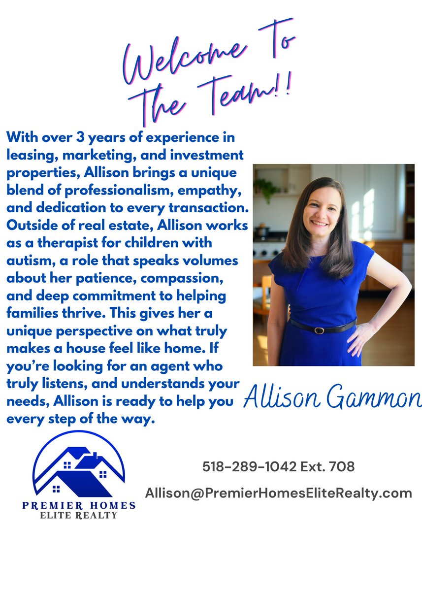 Premier_Kyle's tweet photo. So excited to have Allison Gammon  on our team.  She's very experienced in the industry and loves helping people.  Can't wait to see all of the amazing things she's going to accomplish!!
#HereWeGrowAgain #realestateagent #BuyOrSell https://t.co/3SS78rPPHh