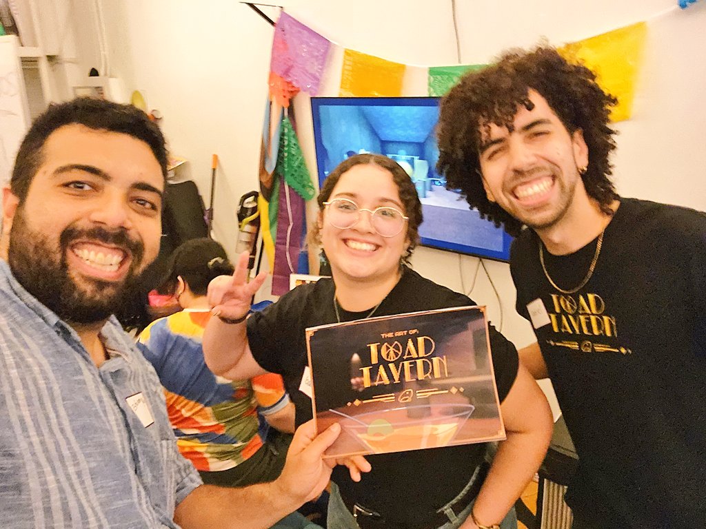 EstebanGamedev's tweet image. Last week was #PAXWest2025, & although I couldn't attend this year, at least I caught a bit of @LatinosinGaming's great showcase event and was so proud to see many cool games, including @ToadTavernGame(Wepaaa!) in the show!
Now I'm at @TheGDEX 2025 exhibit starting today!