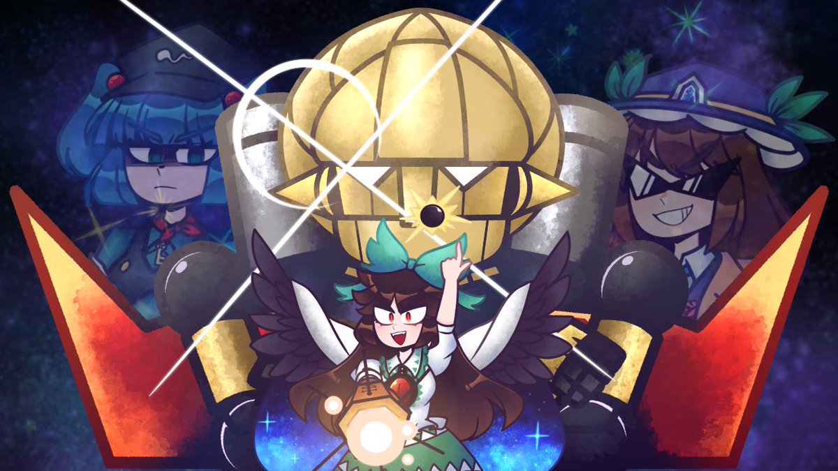 Art I did for the Gensokyo Odyssey
Voiced Over Project. Go check it out!!

youtu.be/HTfLFVdhHfs?si…

#touhou #gensokyoodyssey