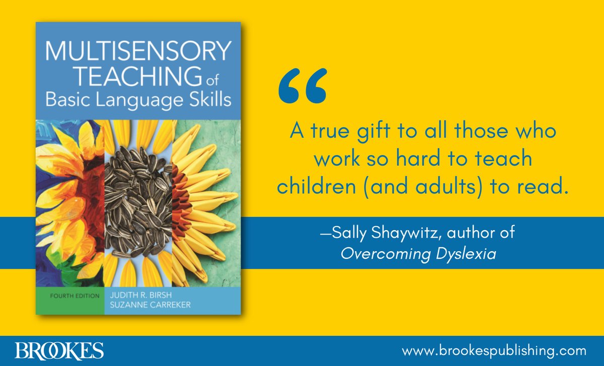 BrookesPubCo's tweet image. Learn how to use the highly respected multisensory teaching approach to literacy with this bestselling, widely adopted text: monkeylink.co/3a133e  #ReadingTeacher #MultiSensoryTeaching #LiteracyInstruction