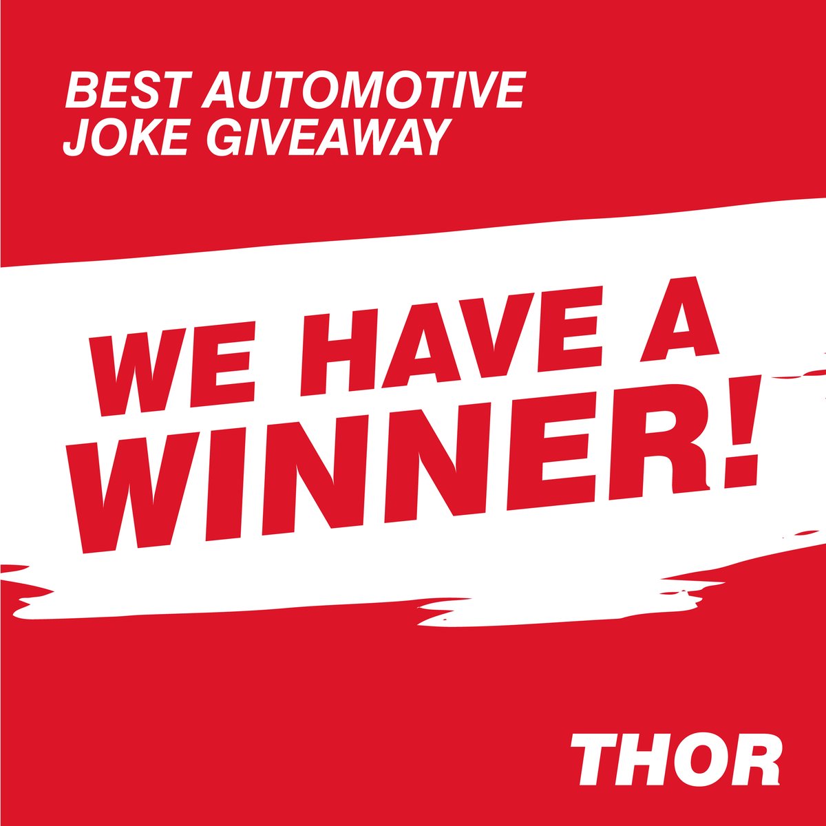 We asked for your best automotive jokes &amp; crowned a winner!

Congrats to Andrew Fallon, who takes home a CarPlan Demon Shine Valeting Kit for keeping us wheely amused. 

#THORPartsUK #TradeOnly #CarCare #Giveaway