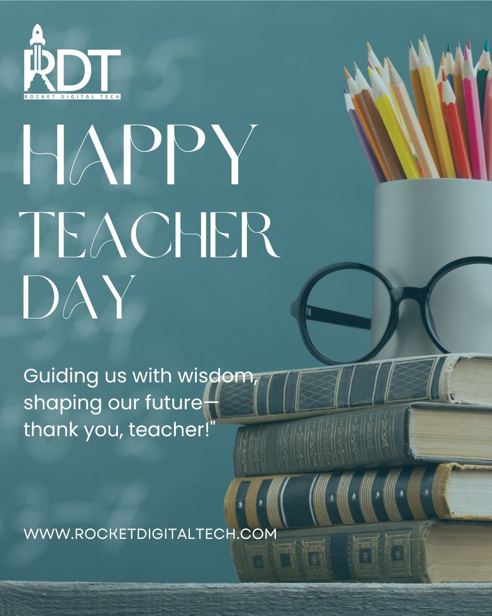 rocket_tech's tweet image. Happy Teacher’s Day! 💙
To the mentors shaping minds and futures — thank you. 🙏🚀
At Rocket Digital Tech, we’re forever inspired by those who teach.

📞+1 (478) 800-4007
 #LearningNeverStops
#HappyTeachersDay #ThankYouTeachers #RDT #EducationMatters #GrowWithRDT #TeachersInspire