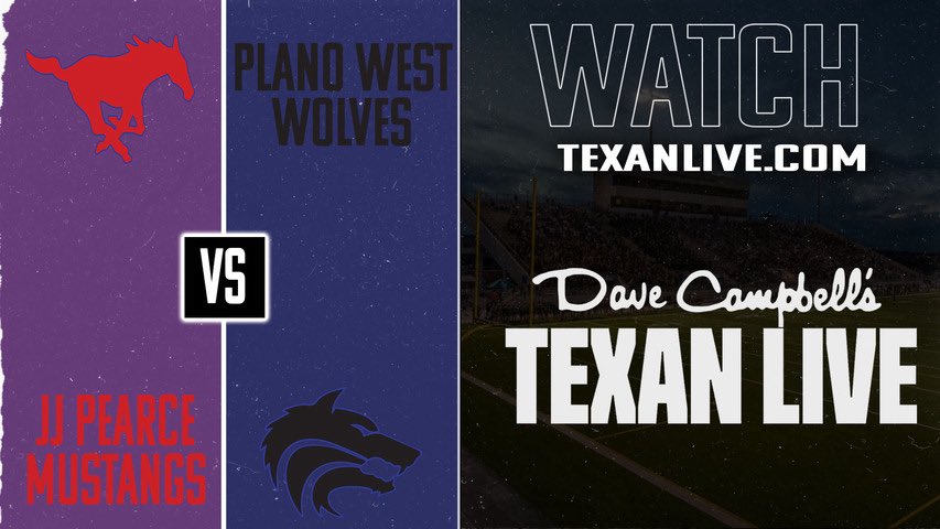 We've got exciting Week 2 action tonight as <a href="/JJPMustangFB/">JJP Mustang Football</a> plays at <a href="/WolvesPlano/">Plano West Wolves Football</a>! If you can't be there, watch the game with us and <a href="/dctf/">Dave Campbell's — TexasFootball.com</a>.

🏈Non-District
⏰7PM
📍John Clark Stadium
🎙️<a href="/BillHoward94009/">Bill Howard</a> &amp; <a href="/sspanglerdfw/">Scott Spangler</a>
📺 texanlive.com/video/68b74366…