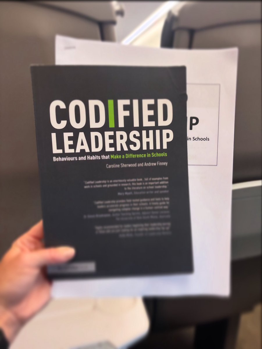 Caroline Sherwood (@caroline_alice_) on Twitter photo On my way into London for <a href="/researchED1/">researchED</a> tomorrow. Looking forward to sharing what we learnt about leadership habits and behaviours that make a difference in schools from our book: Codified Leadership. I’m on Session 4: M29 come and say hi 👋🏼 On my way into London for <a href="/researchED1/">researchED</a> tomorrow. Looking forward to sharing what we learnt about leadership habits and behaviours that make a difference in schools from our book: Codified Leadership. I’m on Session 4: M29 come and say hi 👋🏼