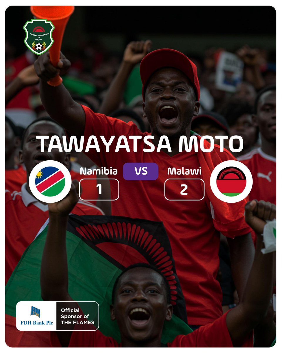 FDHBankMalawi's tweet photo. Congratulations The Flames! 🥂🥳

You have made Malawi proud. 🇲🇼

#FlamesMoto
#ProudSponsor
#FDHBankPlc
🔥 🔥 🔥 🔥 https://t.co/beu3GyWw3Z