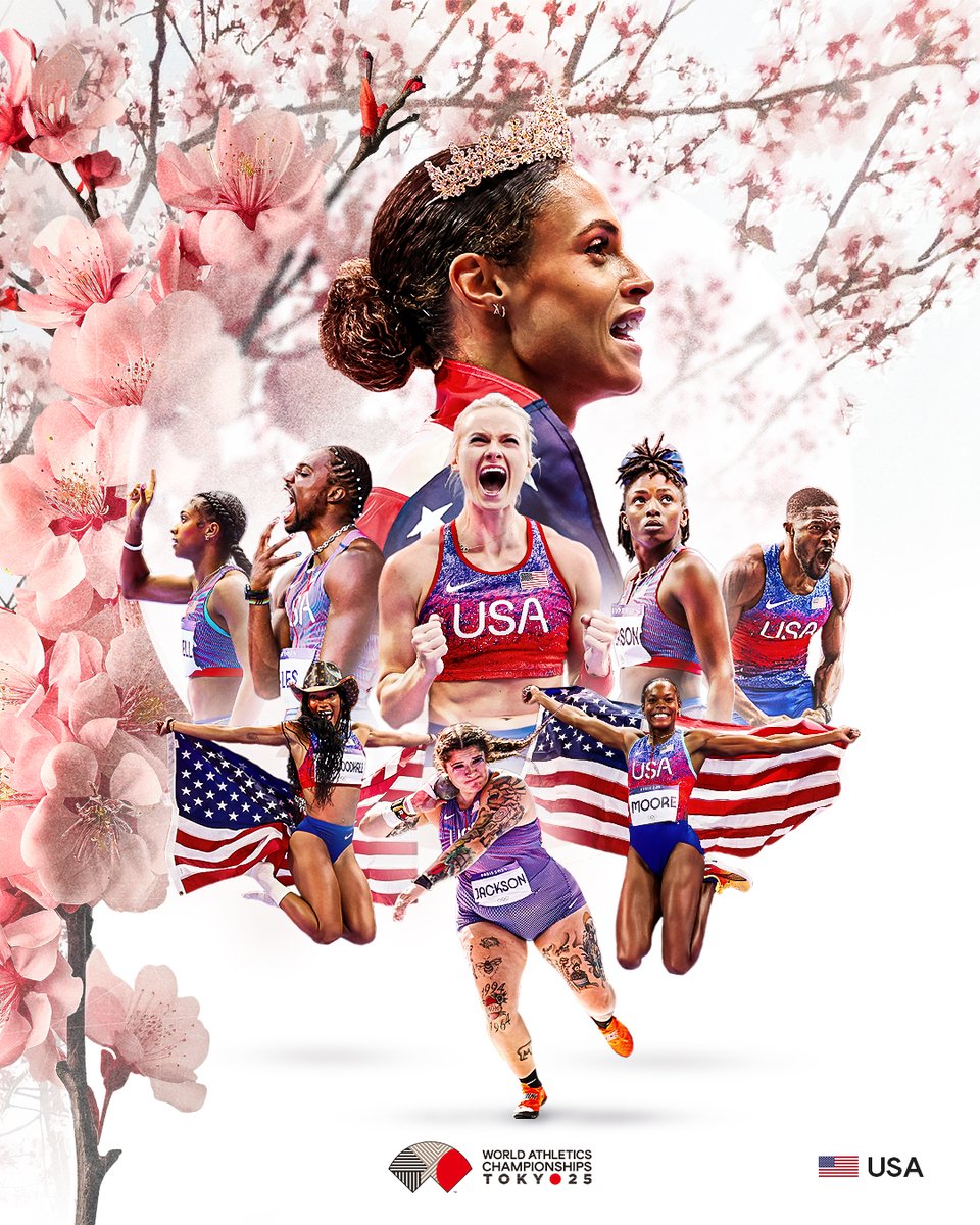 Gold rush ✨ 

141 athletes will represent team 🇺🇸 at <a href="/WATokyo25/">東京2025世界陸上/World Athletics Championships Tokyo 25</a> as they look to do better than the 29 medals from 2023 👀 

#WorldAthleticsChamps