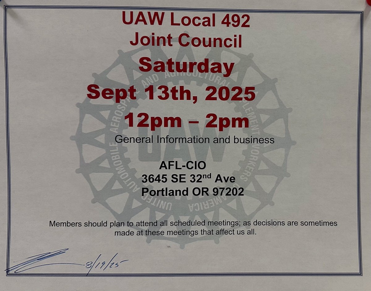 UAW Local 492 tweet media