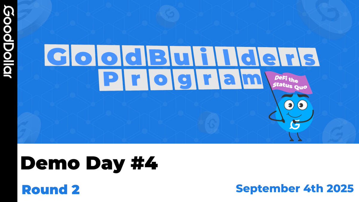 Impactful projects are sprouting 🌱 and thriving thanks to GoodBuilders + <a href="/CeloPublicGoods/">Celo Public Goods ♻️</a> funding! 💙 <a href="/CeloDevs/">Celo Developers ◘ 🦇🌳</a> 

$70K + 50K $ <a href="/Celo/">Celo.eth/acc 🦇 🌳</a> streaming live via <a href="/flowstatecoop/">Flow State 🦫</a>  + <a href="/Superfluid_HQ/">superfluid.eth</a>  &amp; tracked on <a href="/karmahq_/">Karma</a> 

Demo Day 4 was packed with 12 builders turning ideas into action 👇