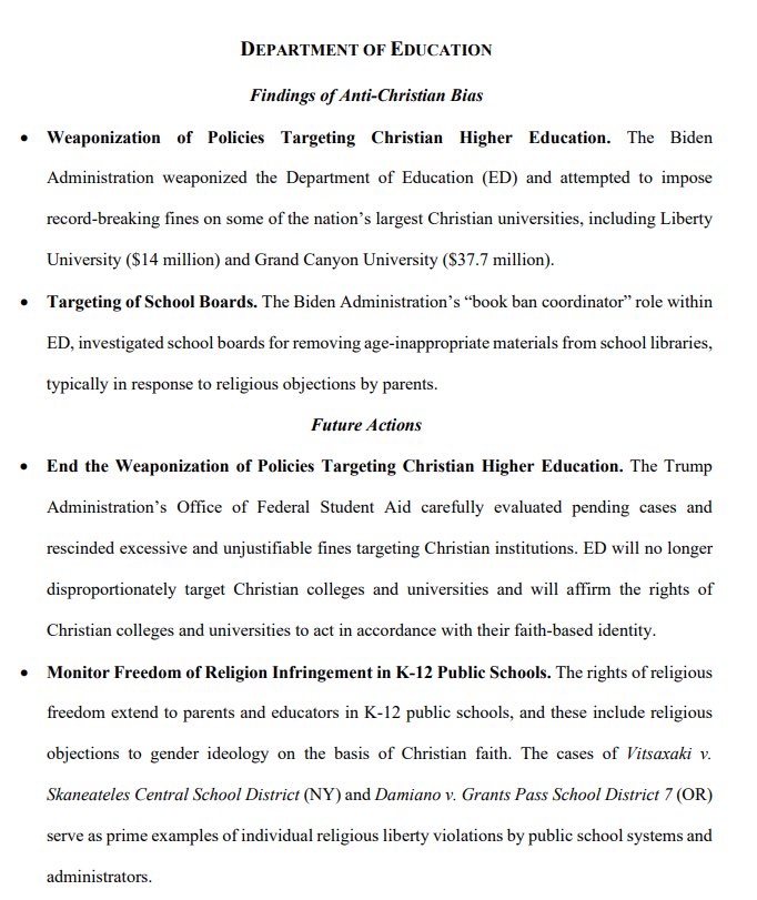 Libs of TikTok (@libsoftiktok) on Twitter photo BREAKING: The Dept of Education just found that the Biden regime weaponized the Dept to target Christians BREAKING: The Dept of Education just found that the Biden regime weaponized the Dept to target Christians