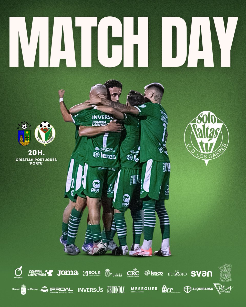 ¡𝐕𝐔𝐄𝐋𝐕𝐄 𝐋𝐀 𝐋𝐈𝐆𝐀! 💚

🆚 <a href="/CDBeniel/">Club Deportivo Beniel</a> 
⌚️ 20h.
🏟️ Cristian Portugués 'Portu'

#VamosGarres