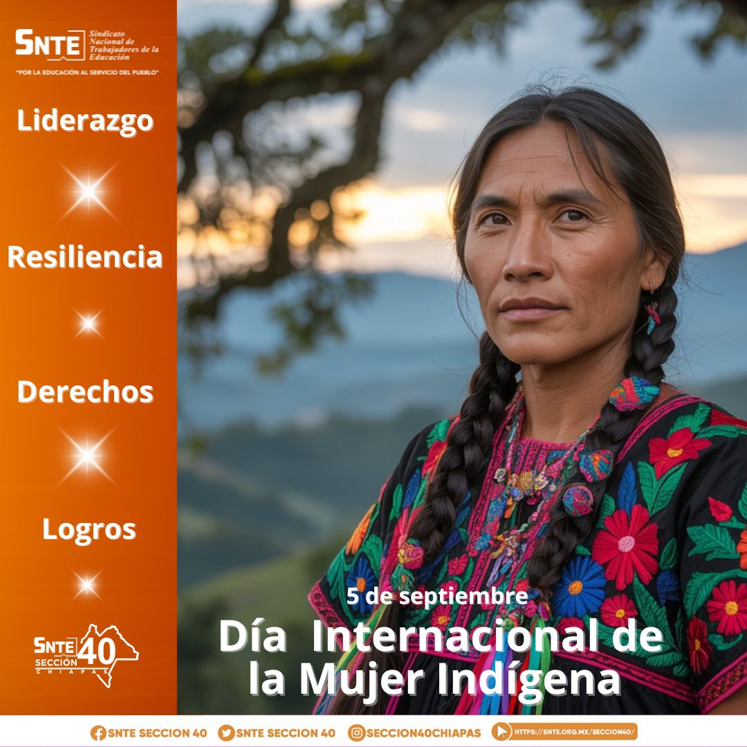 SECC40CHIAPAS's tweet photo. 🌎✨ Hoy conmemoramos el Día Internacional de la Mujer Indígena.
👩🏽‍🌾 Su liderazgo, resiliencia y sabiduría ancestral inspiran la lucha por espacios más justos. Reconocemos sus derechos y celebramos sus logros en cada comunidad.

#Sección40 #SNTE #MujerIndígena #Igualdad #Chiapas https://t.co/faWsmL8mLa