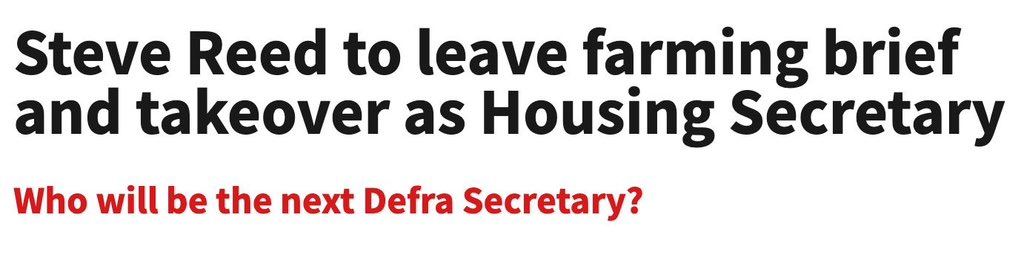 _RobbieMoore's tweet image. Good riddance. 

It was clear from day one that Steve Reed - who represents one of the most urban areas in the country - was installed by the Prime Minister to jump-start Labour’s vindictive attack on our farmers and the countryside. 

He failed our farming community and…