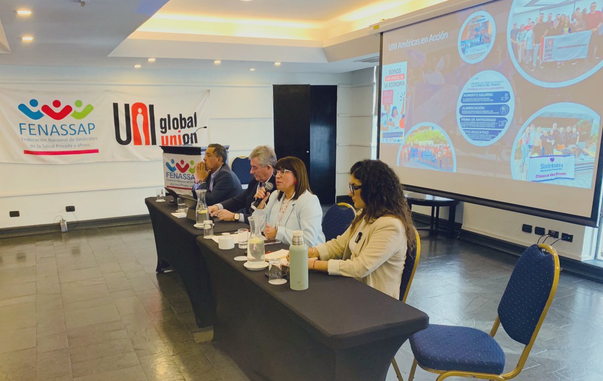 FENASSAP (@fenassap) on Twitter photo 👉Congreso <a href="/fenassap/">FENASSAP</a> 2025‼️💪 en panel internacional participamod con el pdte de UNIcare mundial Miguel Zubieta <a href="/vascozubieta/">Zubieta Miguel Angel</a> y Wilfrido Ponce de <a href="/FedCut/">Federación CUT</a> y vicepdta de Relaciones Internacionales Evelyn Rodríguez
✔️ Un espacio para intercambiar e ideas de fortalecimiento sindical 👉Congreso <a href="/fenassap/">FENASSAP</a> 2025‼️💪 en panel internacional participamod con el pdte de UNIcare mundial Miguel Zubieta <a href="/vascozubieta/">Zubieta Miguel Angel</a> y Wilfrido Ponce de <a href="/FedCut/">Federación CUT</a> y vicepdta de Relaciones Internacionales Evelyn Rodríguez
✔️ Un espacio para intercambiar e ideas de fortalecimiento sindical