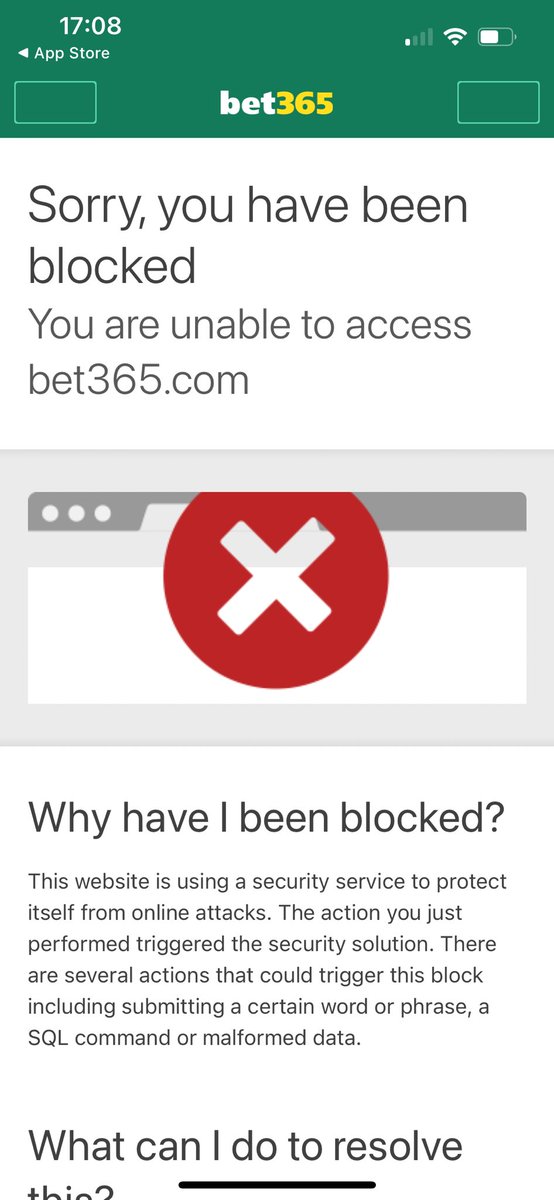 PaulOSullivan24's tweet photo. @bet365 Why has my account been blocked? https://t.co/AEUqehulBp