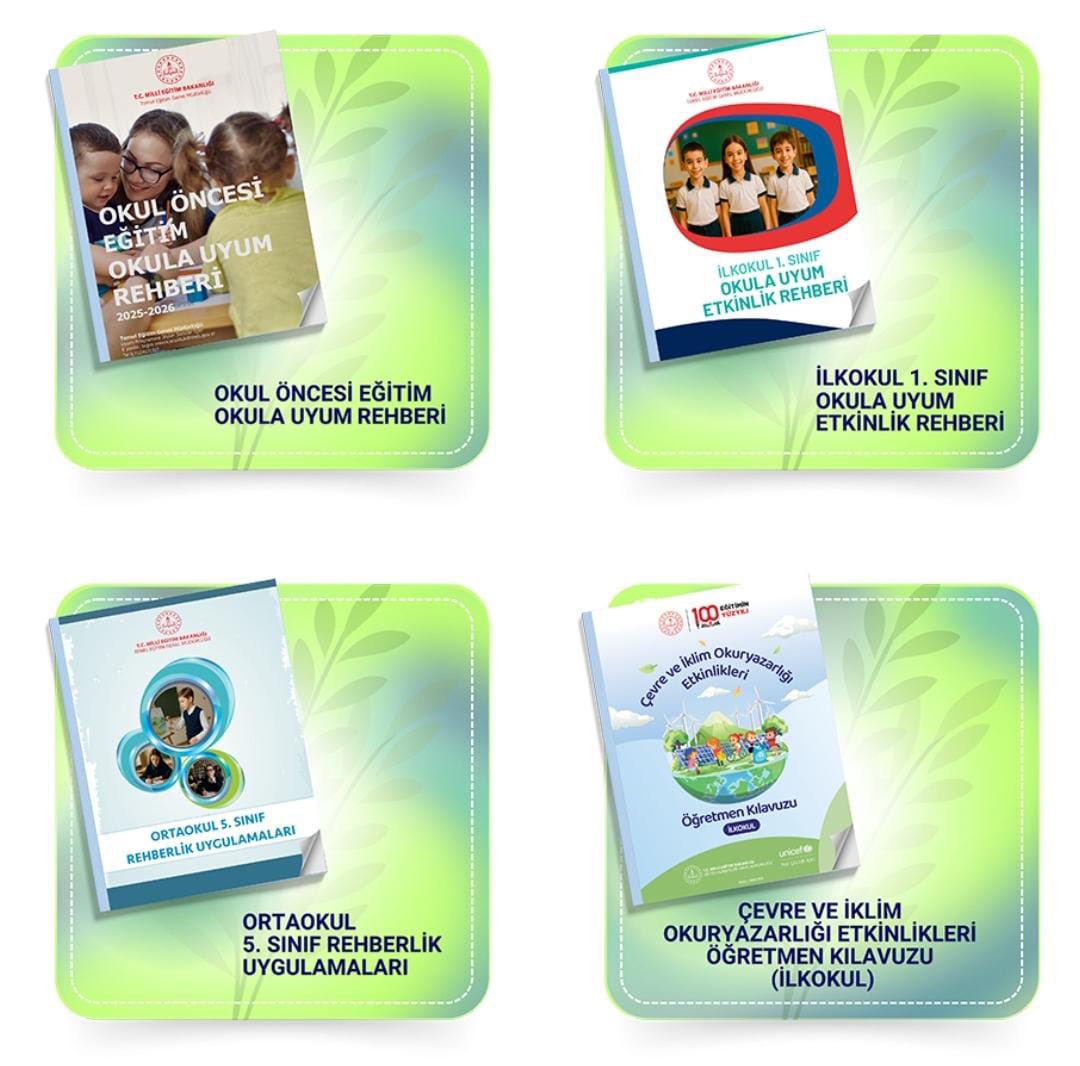 “Yeşil Vatan - Benim Okulum Geleceğe Çare” etkinlikleri kapsamında hazırlanan Yeşil Vatan temalı ilk ders planlarına ve diğer içeriklere aşağıdaki linkten ulaşabilirsiniz. 🌱🌏

🌳 meb.ai/UPBlrD9

<a href="/tcmeb/">Millî Eğitim Bakanlığı</a> <a href="/Yusuf__Tekin/">Yusuf Tekin</a> <a href="/omurfatih/">Ömür Fatih Karakullukçu</a>