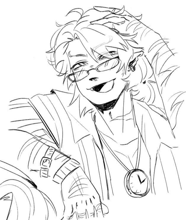fevettwo's tweet photo. scah doodles from last night 😞i need to draw him more #goodtimeswithscar https://t.co/IyKXI2e7vQ