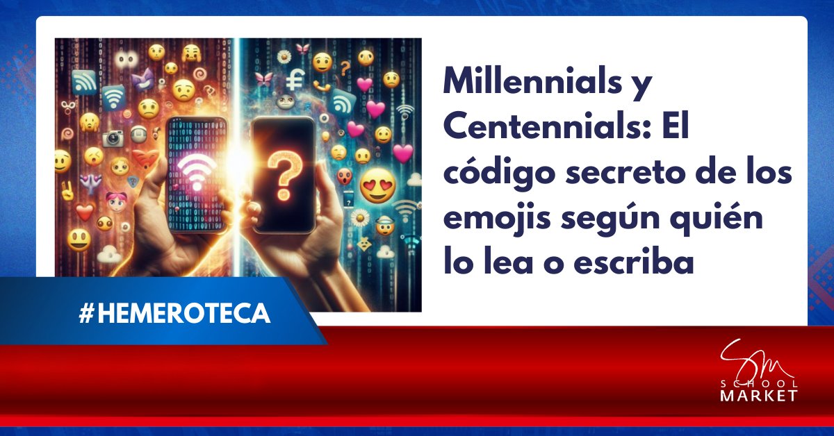 School_Market's tweet image. 📰 HEMEROTECA.  Descubre cómo millennials y centennials interpretan estos símbolos y las implicaciones que esto tiene en la comunicación, especialmente en el ámbito profesional. 💼✨

🔗 schoolmarket.es/millennials-y-…

#MarketingEducativo #ComunicaciónDigital #Emojis