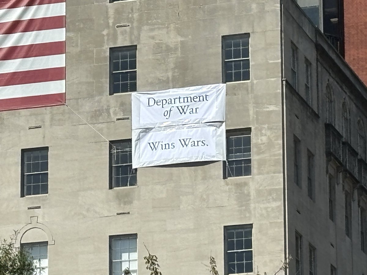 WHBillboard's tweet photo. Make America Win Wars Again🇺🇸 #goldenage #departmentofwar https://t.co/WQ7V6kygfI