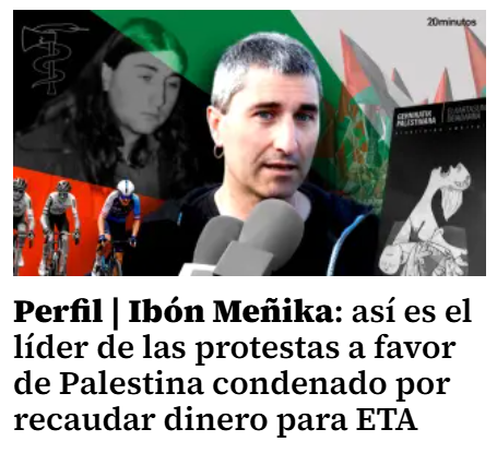 A alguien le pareció buena idea vincular ETA con el genocidio en Palestina, tratando a los lectores como a gilipollas.