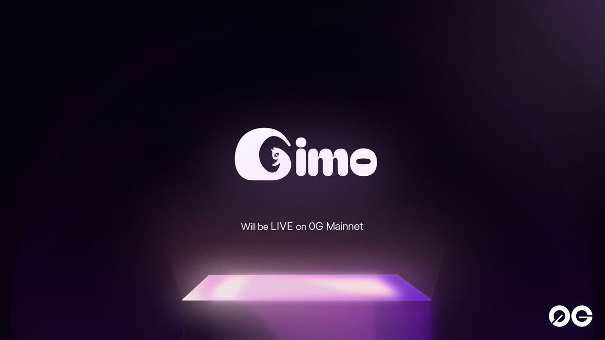 0G_labs's tweet photo. Gimo Finance will deploy on 0G mainnet from Day 1! 🐾
We are excited to collaborate with @Gimo_Fi to bring liquid staking to the 0G Ecosystem.
This partnership unlocks flexible, high-speed staking, enabling users to earn rewards while maintaining liquidity for their assets. https://t.co/tiRNLurZqK
