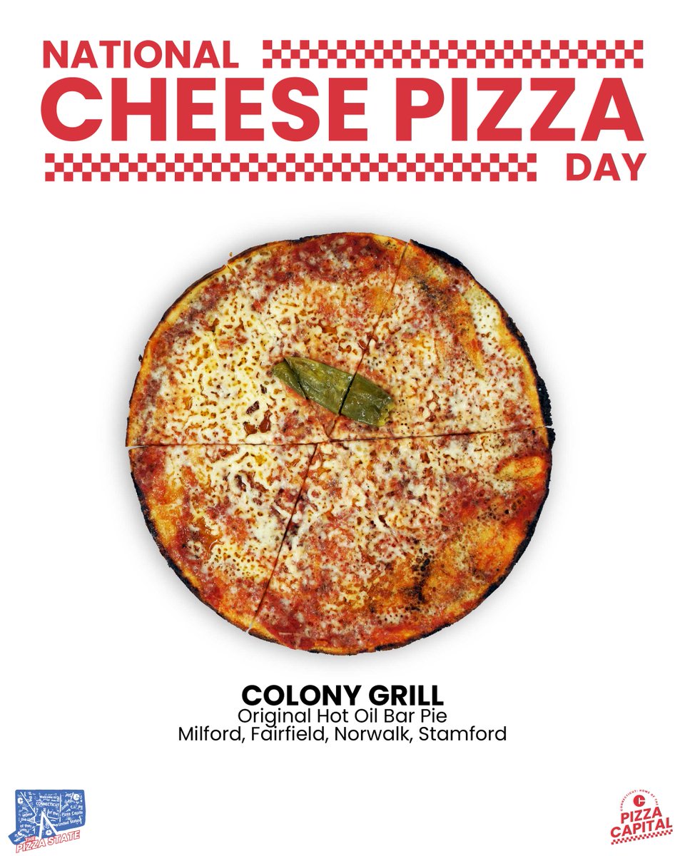 When you're in Connecticut, every day is National Cheese Pizza Day. 

Where will you be ordering your favorite cheese pie from today?