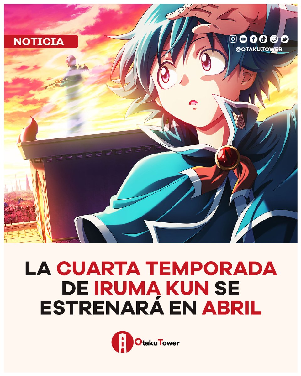 🗞️ News: La cuarta temporada de "Mairimashita! Iruma-kun" llegará a Crunchyroll en el mes de Abril. 

🎴 #anime #IrumaKun #MairimashitaIrumakun #Noticias 🎴